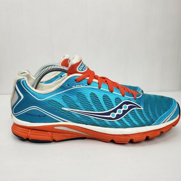 Saucony Kinvara Blue / Orange‎ Shoes 10157-4 Pro Grid Running - Women's Size 10 - Picture 4 of 10